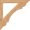 Ekena Millwork Olympic Traditional Smooth Bracket w/ Offset Brace, Western Red Cedar, 5 1/2"W x 38"D x 38"H BKT0604X38X38OLY01SWR - alternate 4